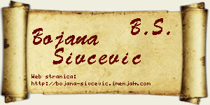Bojana Sivčević vizit kartica
